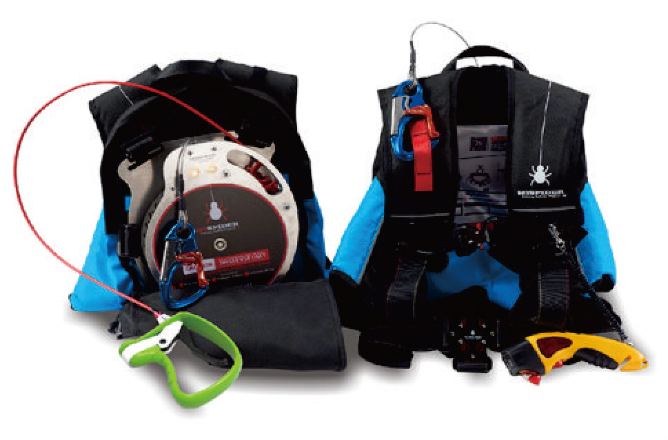 Lifesaving descent backpack