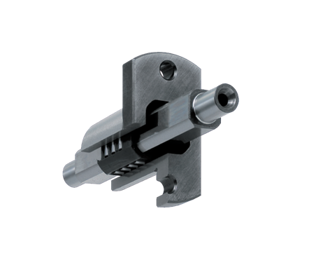 High rigidity needle roller guide component With flange type